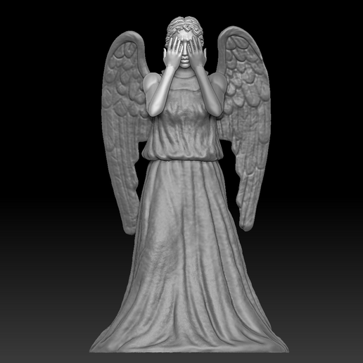 👼 Weeping Angel figure・ OBJ File for 3D printing・Cults